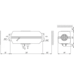 Kachels-Autoterm 2D 12 volt dieselkachel
