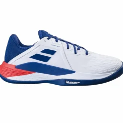 Babolat Propulse Fury 3 clay tennisschoenen heren white estate blue< Tennisschoenen