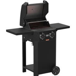 Elektrische Bbq-Barbecook E-Luca elektrische barbecue black inclusief onderstel en zijtafels