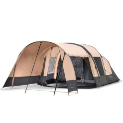 Bardani AirWave 350 Deluxe TC opblaasbare tent beige anthracite< 5-Persoons Tent|Tunneltenten