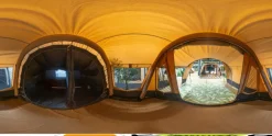 Bardani AirWave 350 Deluxe TC opblaasbare tent beige anthracite< 5-Persoons Tent|Tunneltenten