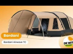 Bardani AirWave 350 Deluxe TC opblaasbare tent beige anthracite< 5-Persoons Tent|Tunneltenten
