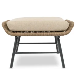 Tuinstoelen-Bardani Boston loungestoel inclusief hocker sahara dust