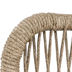 Tuinstoelen-Bardani Boston loungestoel inclusief hocker sahara dust