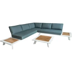 Loungesets-Bardani Marbella loungeset white teak