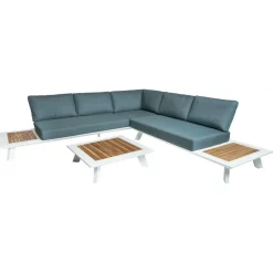 Loungesets-Bardani Marbella loungeset white teak