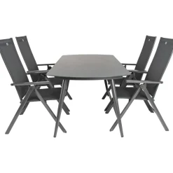 Bardani Olivia 180 x 100 cm Aruba 4 tuinset grey< Tuinsets