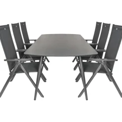Tuinsets-Bardani Olivia 240 x 100 cm Aruba 6 tuinset grey