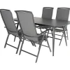 Bardani Olivia 180 x 100 cm Capri 4 tuinset grey< Tuinsets