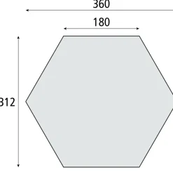 Bardani Quick Lodge 6 partytent 360 x 312 cm grey< Tunneltenten|Partytenten