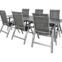 Tuinsets-Bardani Rosario Legato verstelbaar 260 x 105 cm tuinset 7-delig