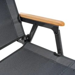 Campingstoelen-Bardani Salonga klapstoel anthracite