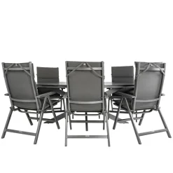 Bardani Varesse 240 x 108 cm Basic Plus 6 tuinset  antraciet< Tuinsets