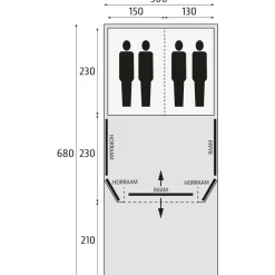Bardani Wave Prestige 300 DeLuxe RSTC tunneltent beige< 4-Persoons Tent|Tunneltenten