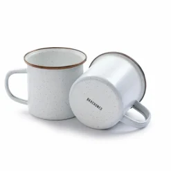 Glazen & Bekers-Barebones Emaille mok 473 ml eggshell 2-pack