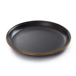 Barebones Emaille plat bord  ø 210 mm charcoal 2-pack< Servies