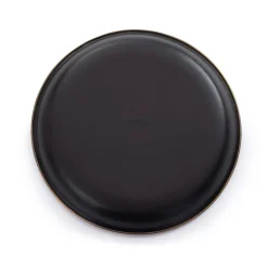 Barebones Emaille plat bord  ø 210 mm charcoal 2-pack< Servies