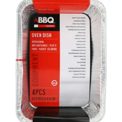 Accessoires-BBQ Aluminium bakken 4 stuks