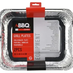 Accessoires-BBQ Aluminium bakken 2 stuks