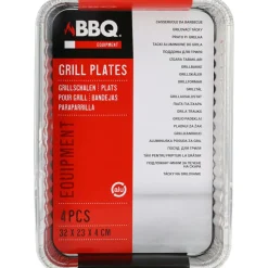 Accessoires-BBQ Aluminium schalen 4 stuks