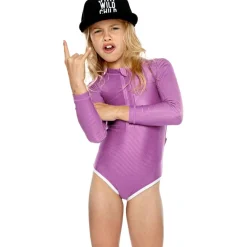 Beach & Bandits  Orchid Ribbed badpak junior purple< Badpakken