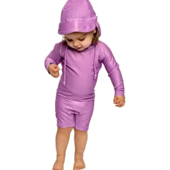 Badpakken-Beach & Bandits  Orchid Ribbed badpak baby purple