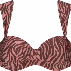 Bikini-Beachlife Zebra bandeau bikini top dames