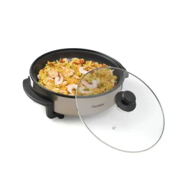 Keukenapparaten-Bestron AHP1200SAT Multifunctionele hapjespan satin