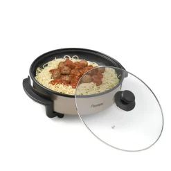 Keukenapparaten-Bestron AHP1200SAT Multifunctionele hapjespan satin