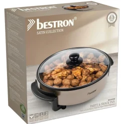 Keukenapparaten-Bestron AHP1200SAT Multifunctionele hapjespan satin