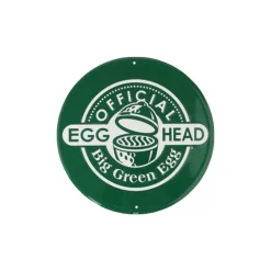 Big Green Egg  Round Sign Official Egghead decoratie< Merchandise