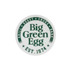 Merchandise-Big Green Egg  Round White Sign Est 1974 decoratie