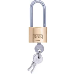 Black & Decker  Lang hangslot messing 40 mm< Beveiliging