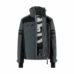 Ski Jassen|Wintersport-Bogner Minho softshell winterjas heren darkgrey black