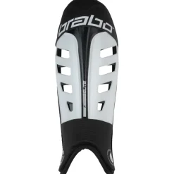 Brabo Elite scheenbeschermers white black< Hockey Bescherming