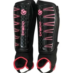 Brabo F4 scheenbeschermers black pink< Hockey Bescherming