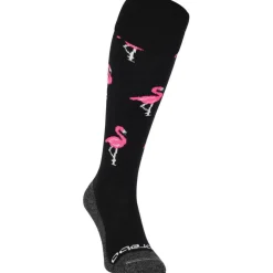 Hockeykleding-Brabo Flamingo hockeysokken black