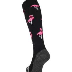 Hockeykleding-Brabo Flamingo hockeysokken black
