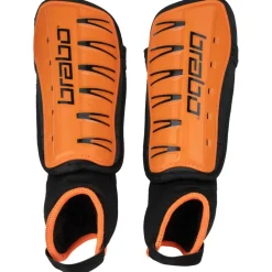 Brabo Force scheenbeschermers junior orange black< Hockey Bescherming