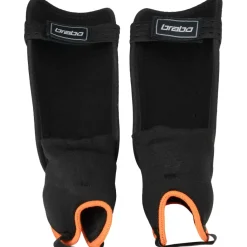 Brabo Force scheenbeschermers junior orange black< Hockey Bescherming