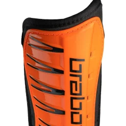 Brabo Force scheenbeschermers junior orange black< Hockey Bescherming