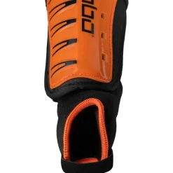 Brabo Force scheenbeschermers junior orange black< Hockey Bescherming