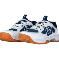 Brabo Indoor Tribute hockeyschoenen junior navy white< Hockeyschoenen
