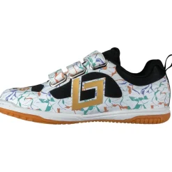 Hockeyschoenen-Brabo Indoor Velcro zaalhockeyschoenen junior marble black