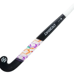 Brabo Pure 20 Pro Bow hockeystick black purple - 36,5 inch< Hockeystick