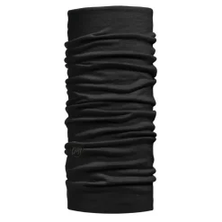 Sjaals|Wintersport-Buff Lightweight Merino Wool Tubular col solid black
