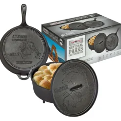 Camp Chef  Nationals Parks gietijzeren pannenset 3-delig< Hulpmiddelen