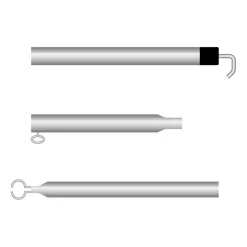 Tentstokken|Tentstokken-Campking Extra dakligger staal 25 / 22 mm 170 - 250 cm