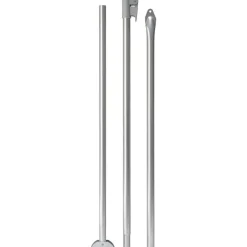 Campking Stormstok met voet aluminium 28 / 25 mm 170 - 260  cm QG< Tentstokken|Tentstokken