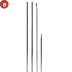 Tentstokken|Tentstokken-Campking Verandastang 3-delig staal 22 - 25 mm 170 - 340 cm